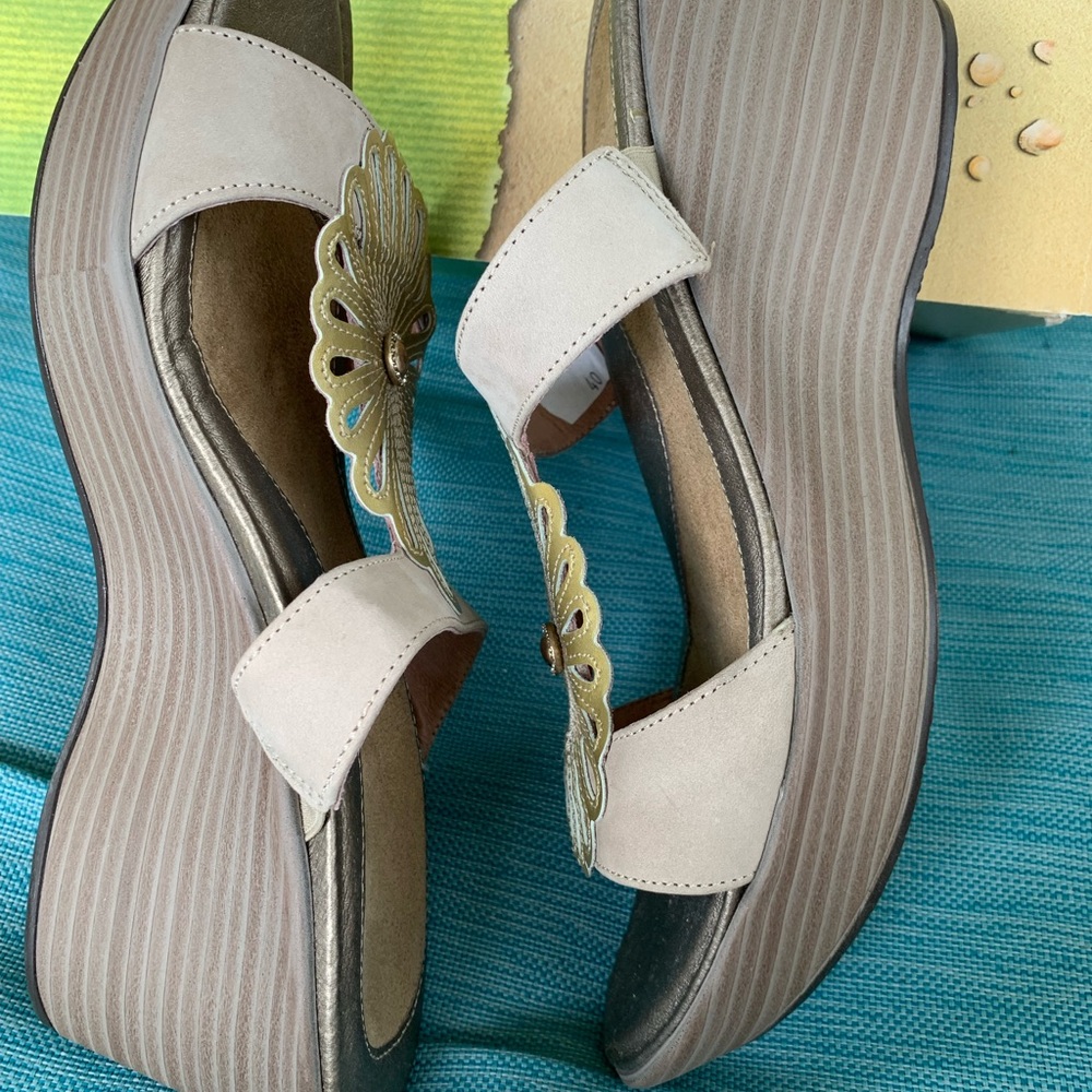 Naot Cream Slip On Shoes